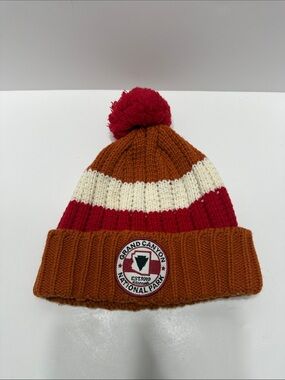 American Needle Kids Striped Pom Beanie Grand Canyon